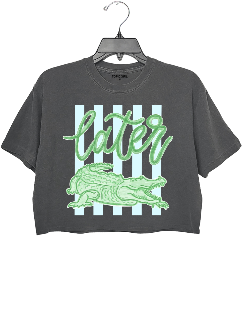 Last Day See You Later Alligator Crop Top