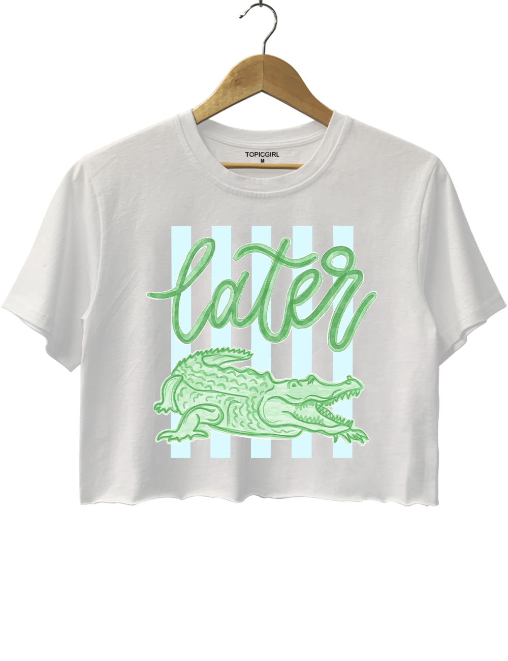 Last Day See You Later Alligator Crop Top