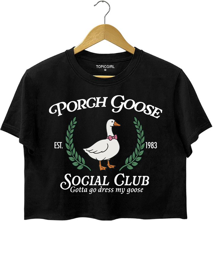 Porch Goose Social Club Crop Top