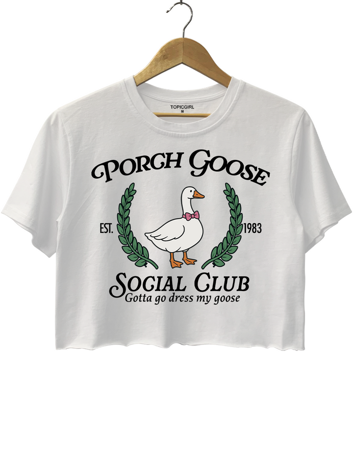 Porch Goose Social Club Crop Top