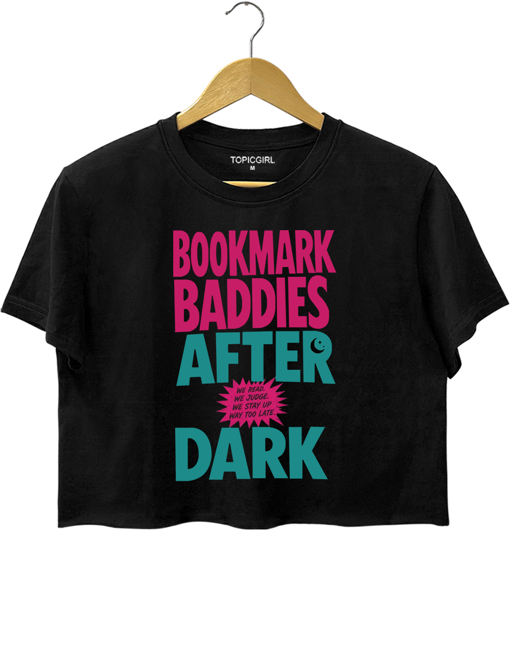 Bookmark Baddies After Dark Crop Top