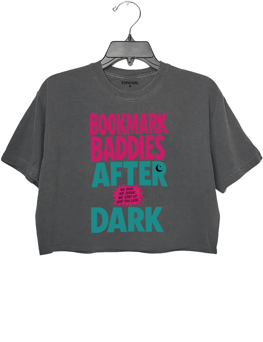 Bookmark Baddies After Dark Crop Top
