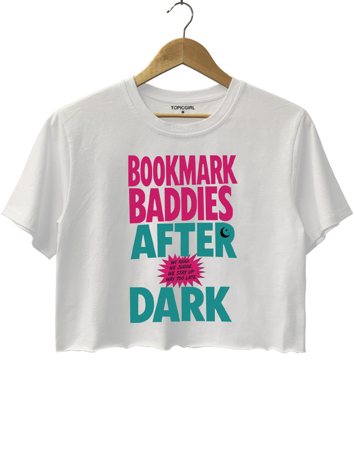 Bookmark Baddies After Dark Crop Top