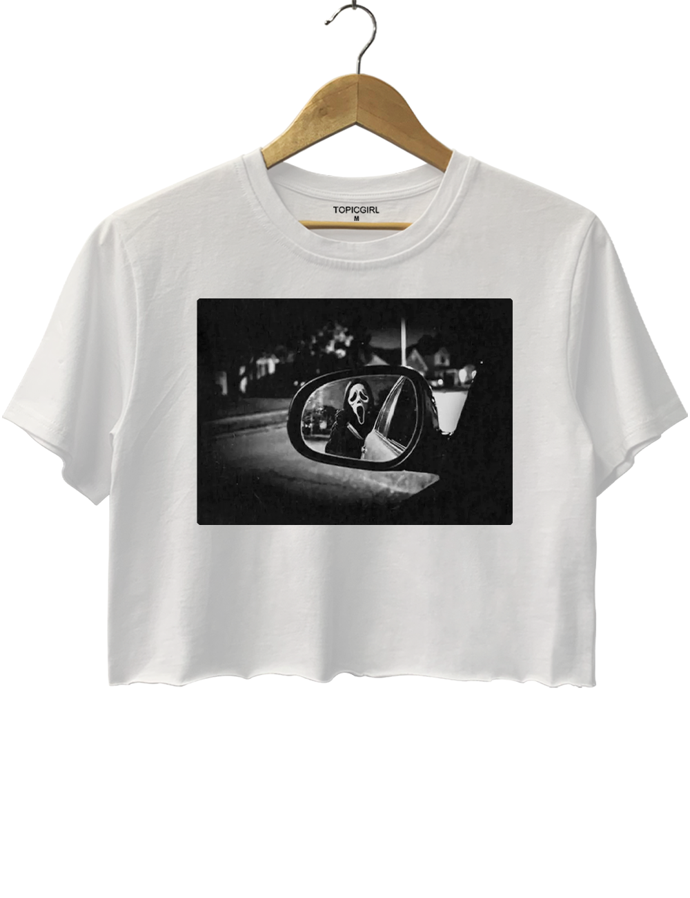 Scream Horror Car Mirror Crop Top
