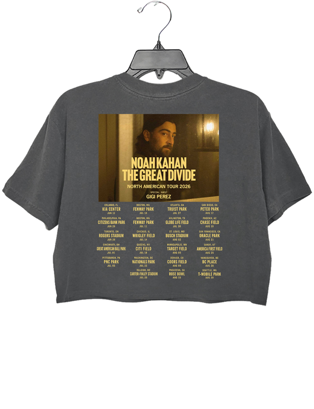 Noah Kahan The Divide Tour Crop Top