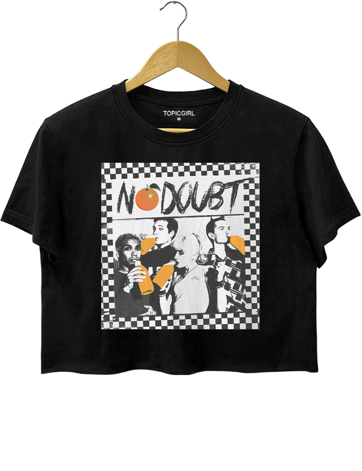 No Doubt Band Tragic Kingdom Era Orange Crop Top