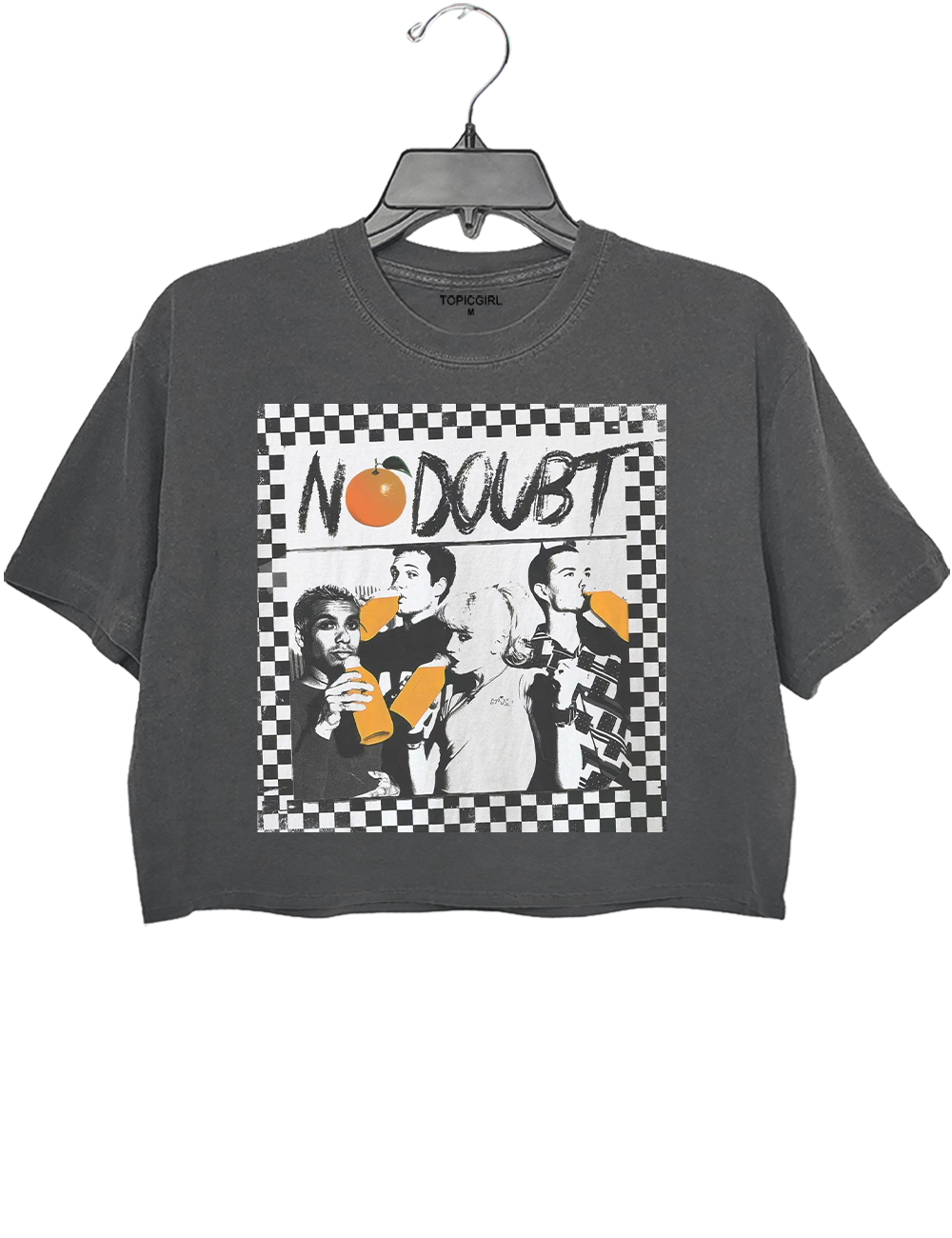 No Doubt Band Tragic Kingdom Era Orange Crop Top