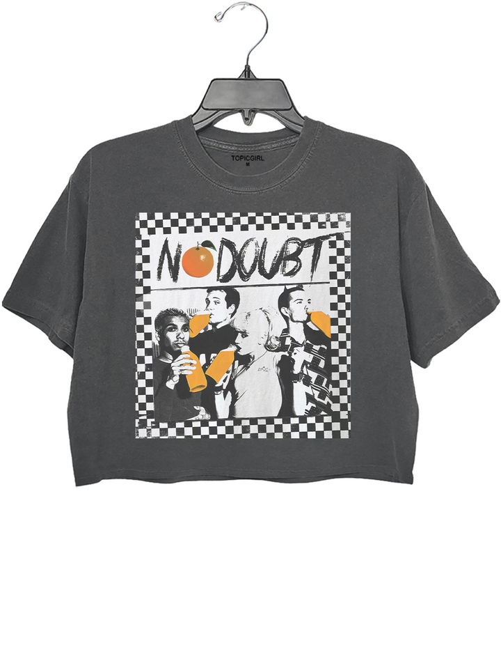 No Doubt Band Tragic Kingdom Era Orange Crop Top
