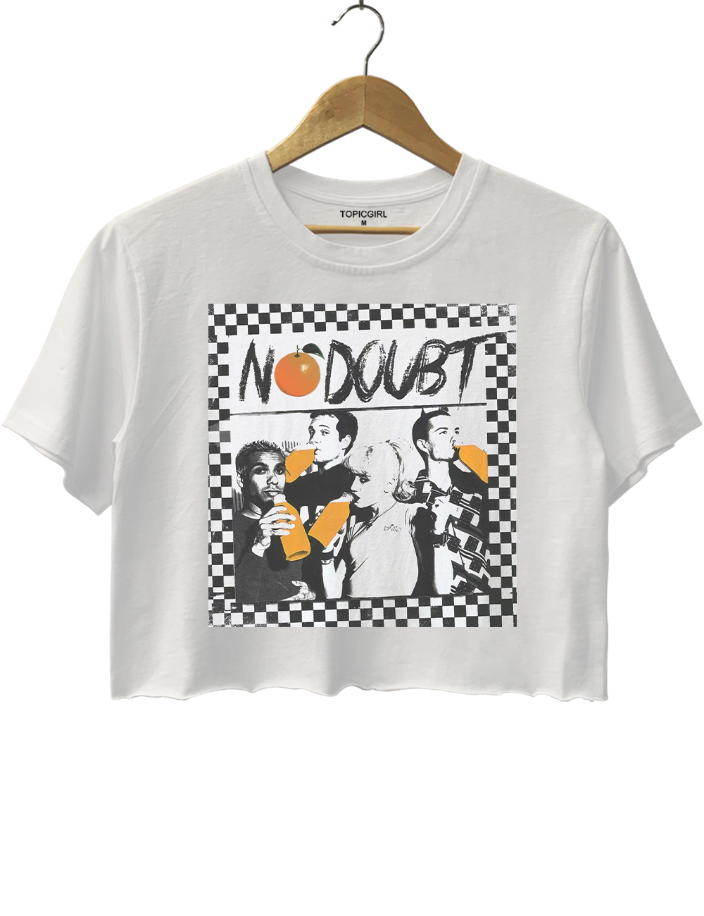 No Doubt Band Tragic Kingdom Era Orange Crop Top