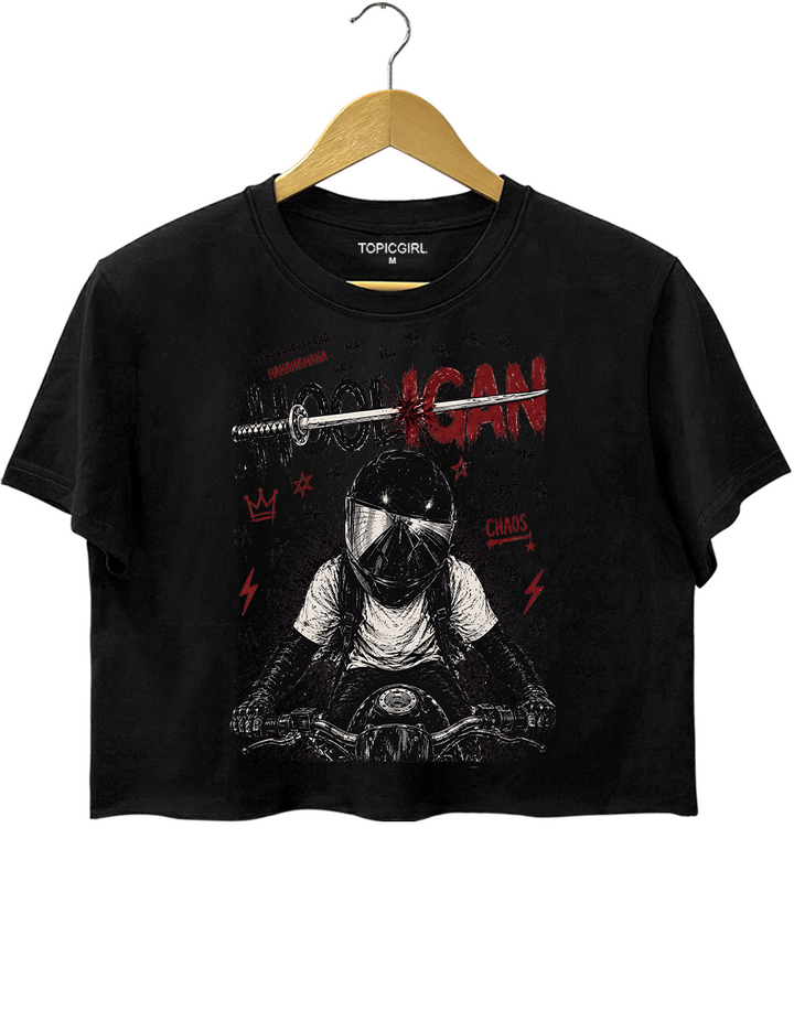 Hooligan Rider K-pop Arirang Street Style Gang Crop Top