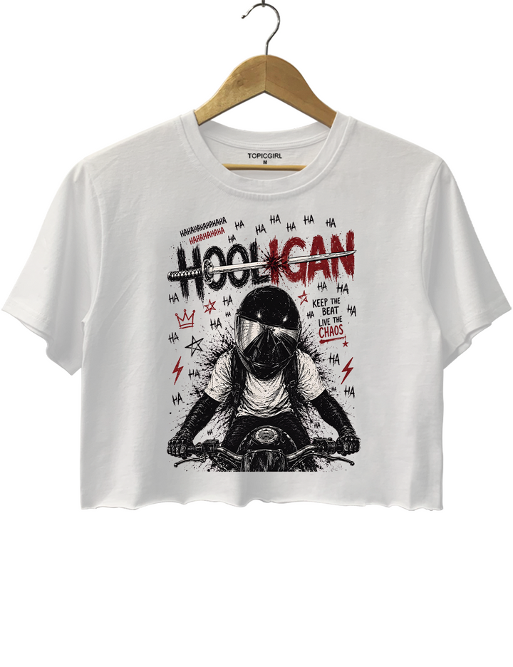 Hooligan Rider K-pop Arirang Street Style Gang Crop Top