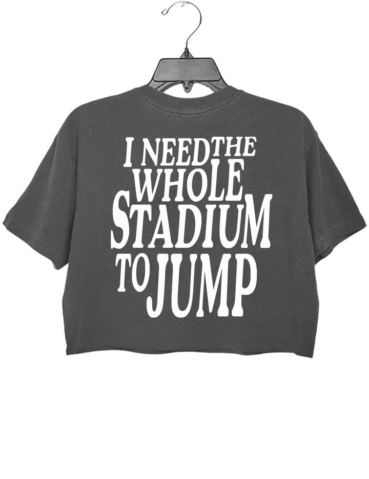 What You Need Twin I Need The Whole Stadium To Jump Crop Top