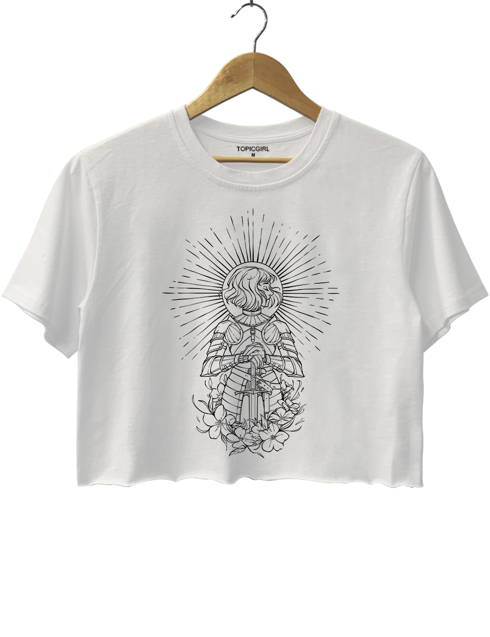 Joan of Arc Feminist History Crop Top