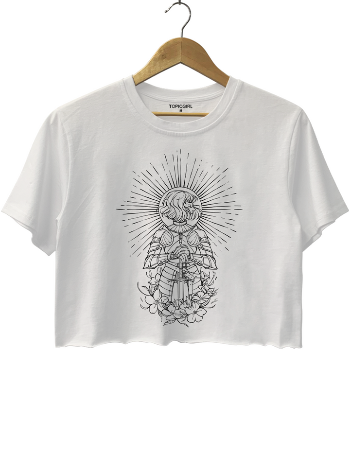 Joan of Arc Feminist History Crop Top
