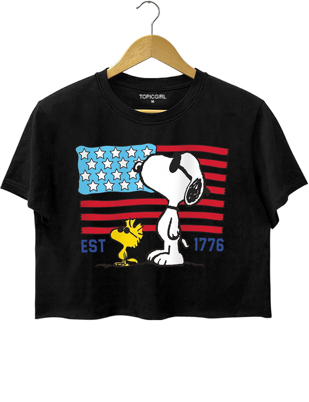 Patriotic Snoopy Crop Top