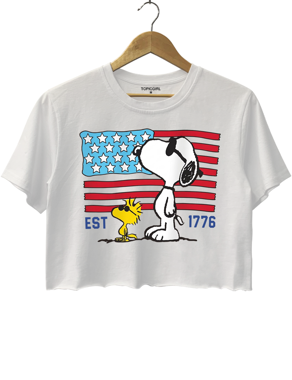 Patriotic Snoopy Crop Top