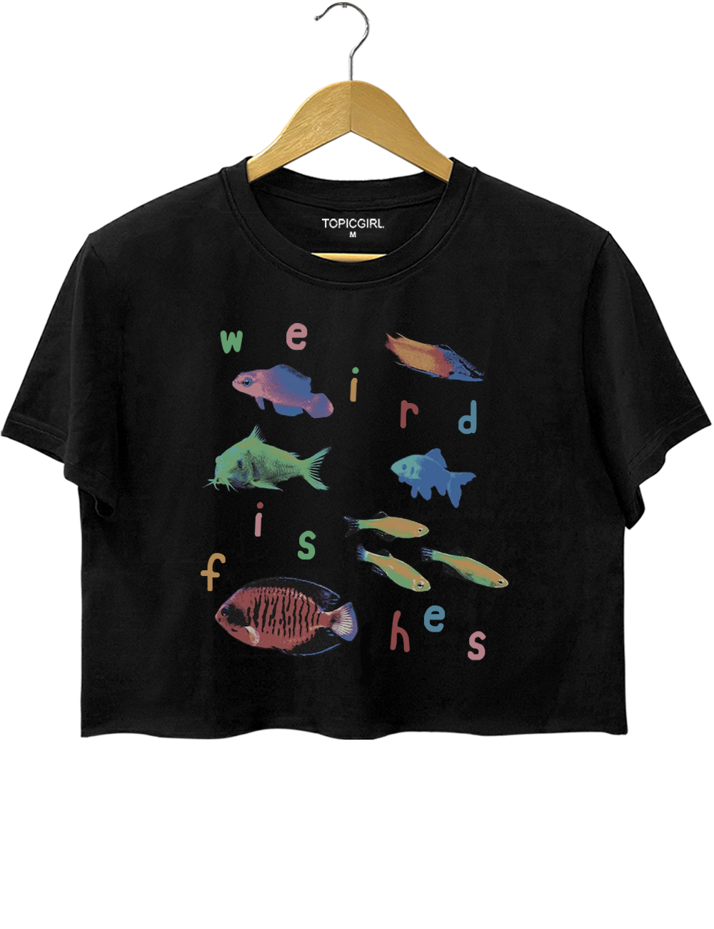 Weird Fishes Radio Head Style Crop Top