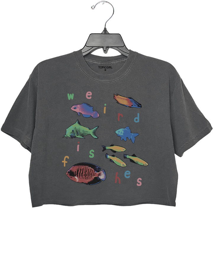 Weird Fishes Radio Head Style Crop Top
