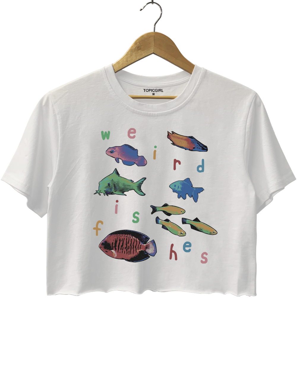 Weird Fishes Radio Head Style Crop Top