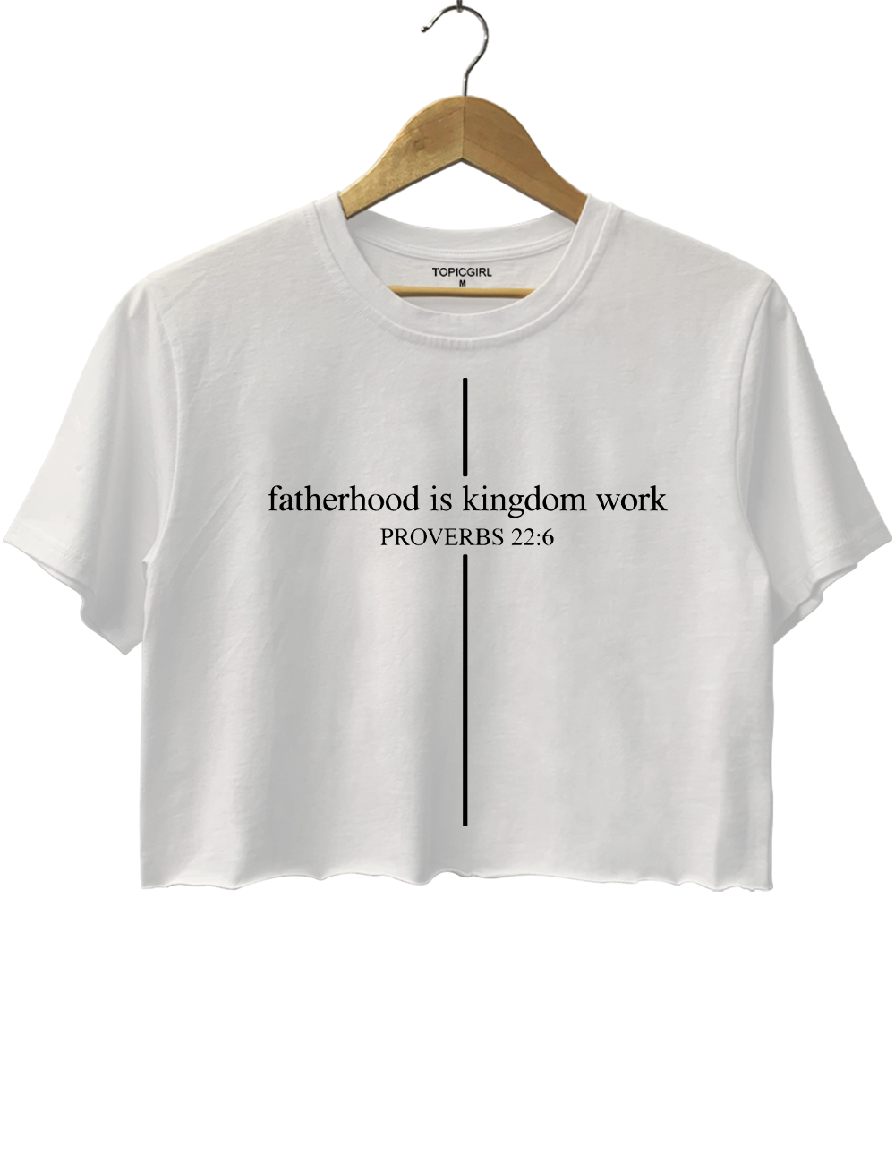 Fatherhood Is Kingdom Work Crop Top
