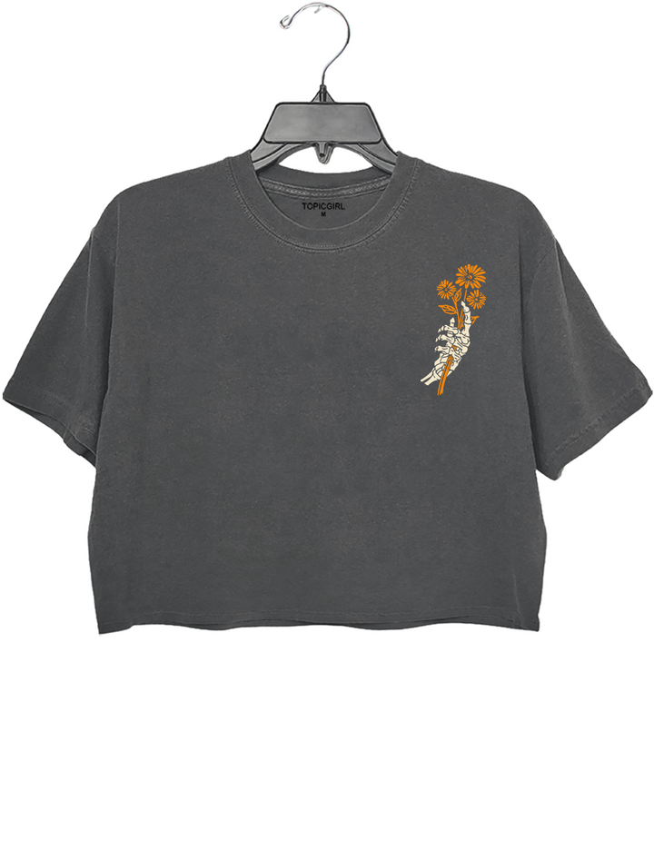 Find Someone Who Grows Flowers In The Darkest Parts Crop Top