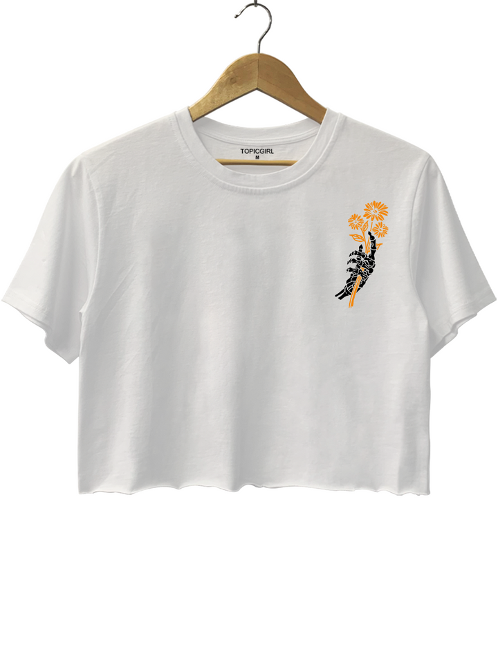 Find Someone Who Grows Flowers In The Darkest Parts Crop Top