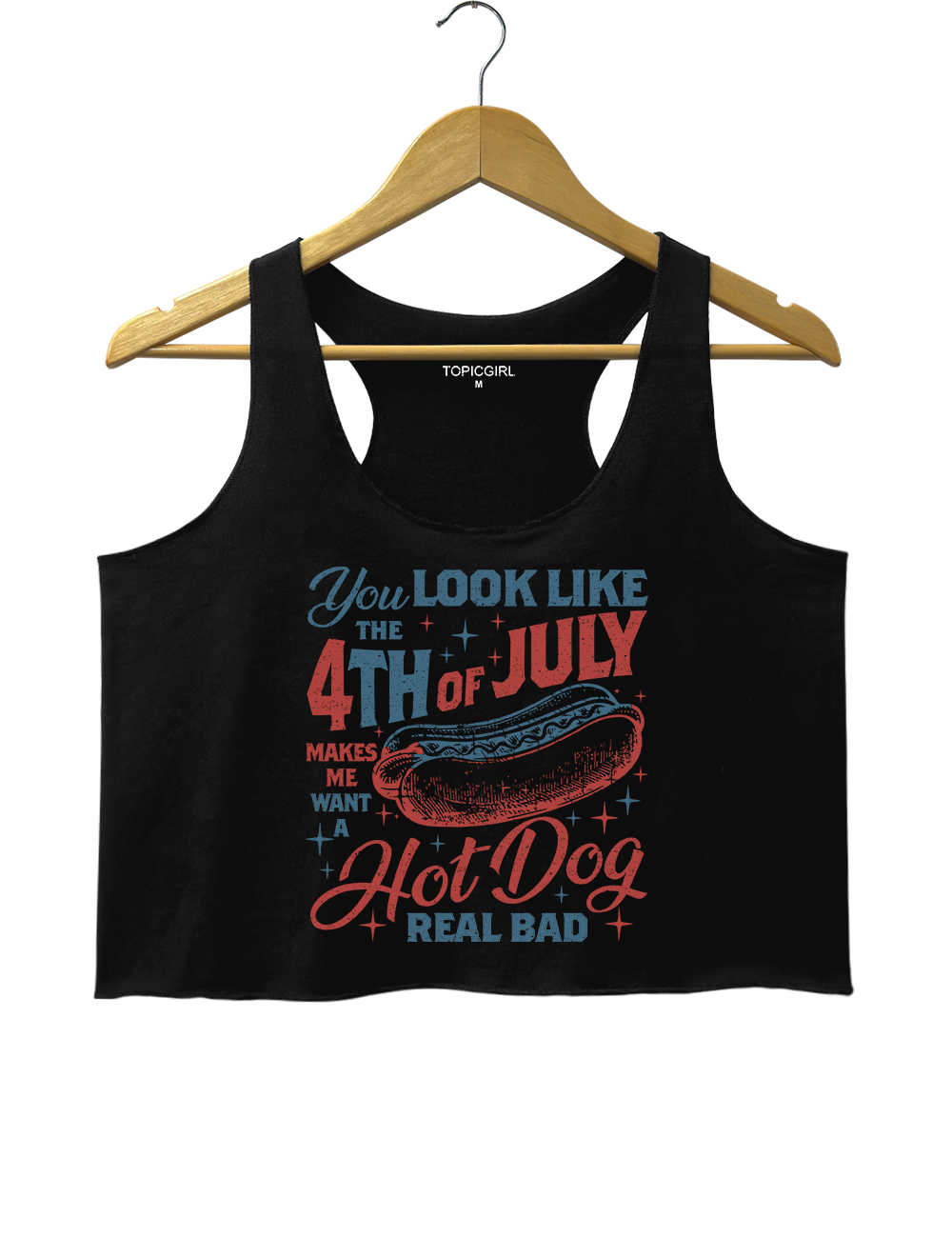 You Look Like The 4th Of July Crop Tank Top