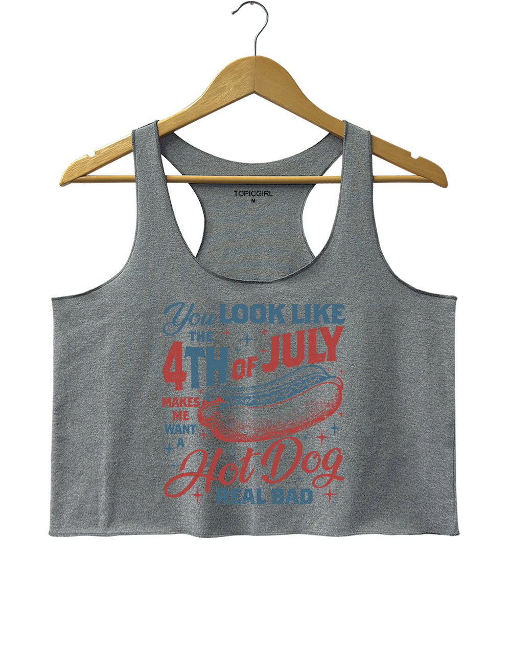 You Look Like The 4th Of July Crop Tank Top