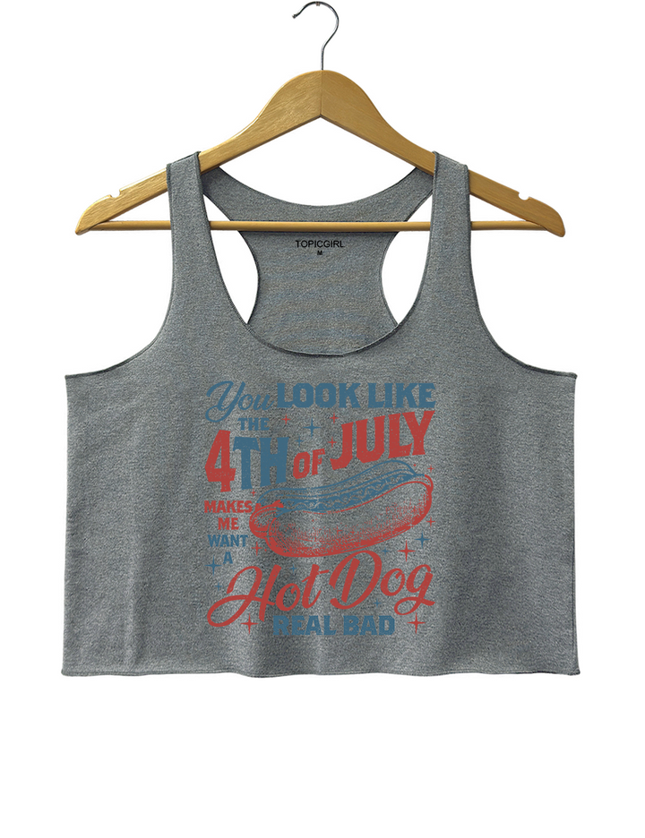 You Look Like The 4th Of July Crop Tank Top