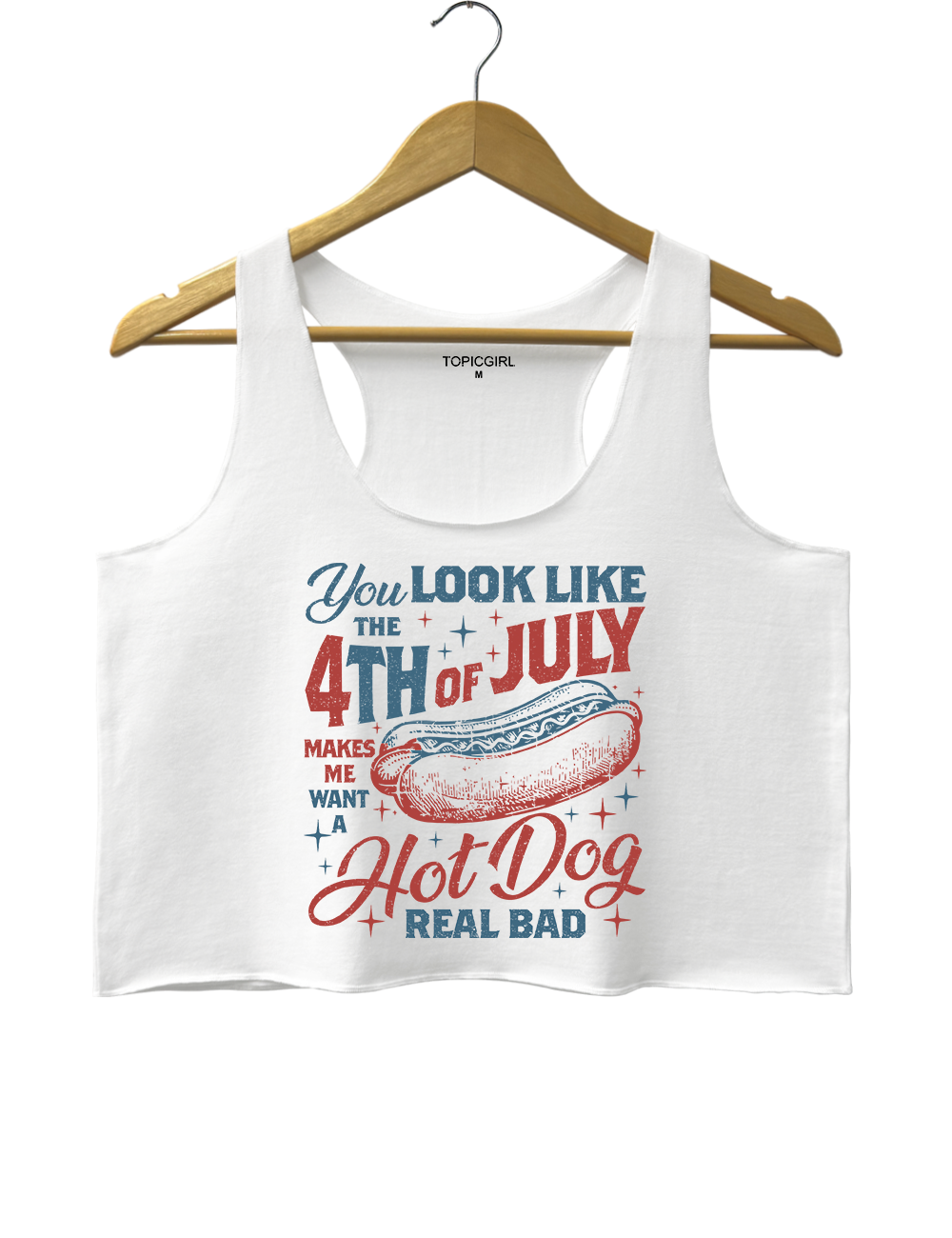 You Look Like The 4th Of July Crop Tank Top