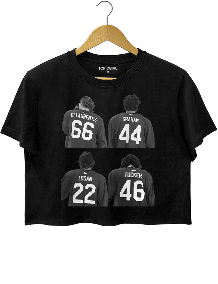 Off-Campus Garrett Logan Dean Tucker Crop Top