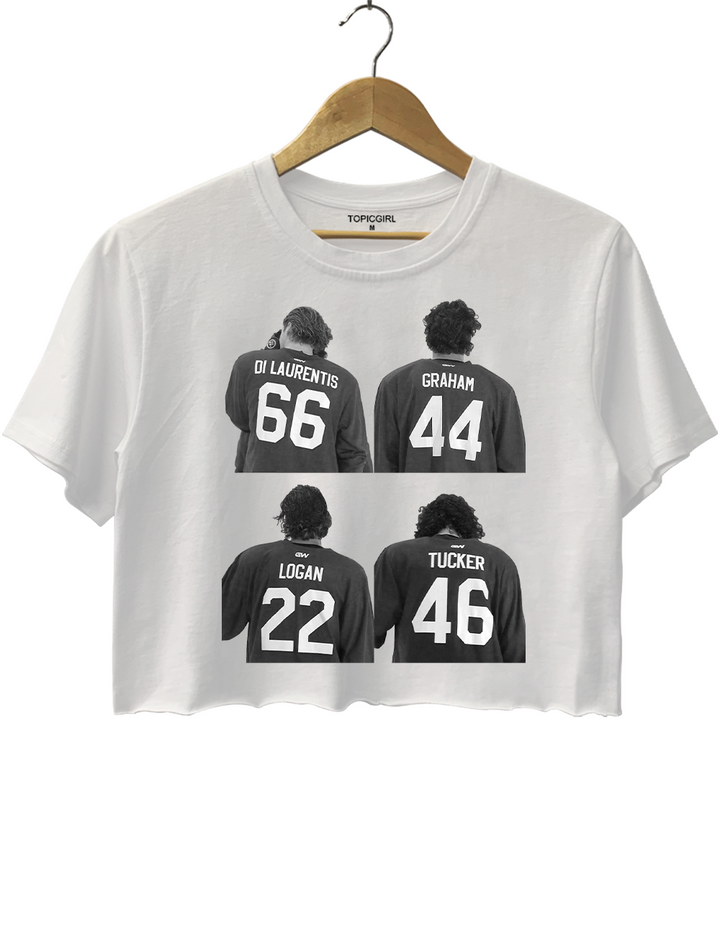 Off-Campus Garrett Logan Dean Tucker Crop Top