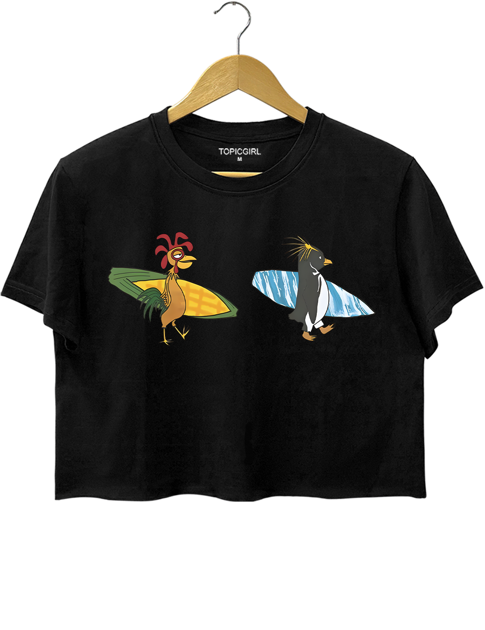 Cody Maverick &amp; Chicken Joe Surfs Up Crop Top