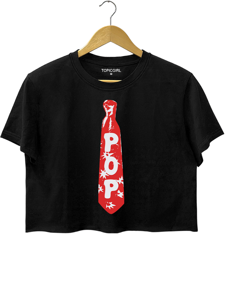 Pop Tie Kiss All The Time Disco Occasionally Harry Crop Top