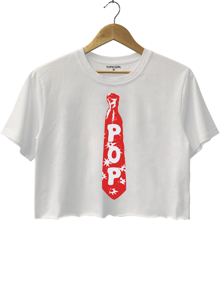 Pop Tie Kiss All The Time Disco Occasionally Harry Crop Top