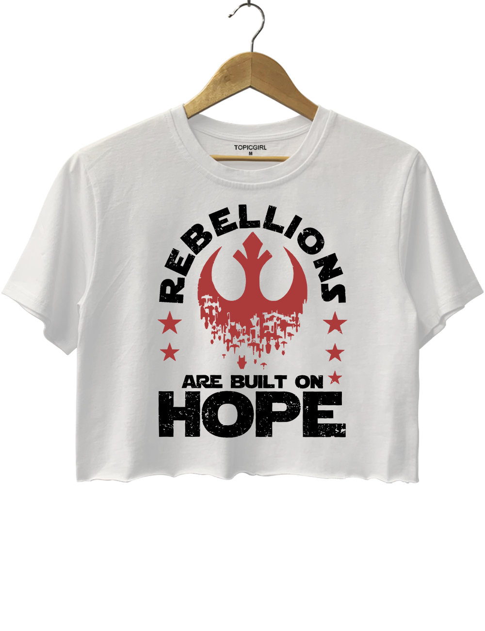 Rebellions Are Built On Hope Star Wars Rebel Crop Top