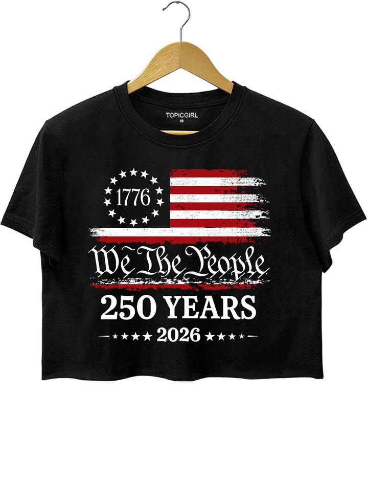 We The People US 250 Years Crop Top