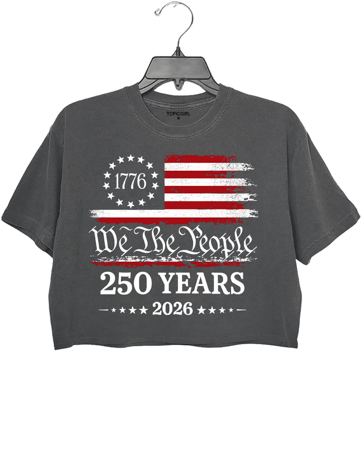 We The People US 250 Years Crop Top