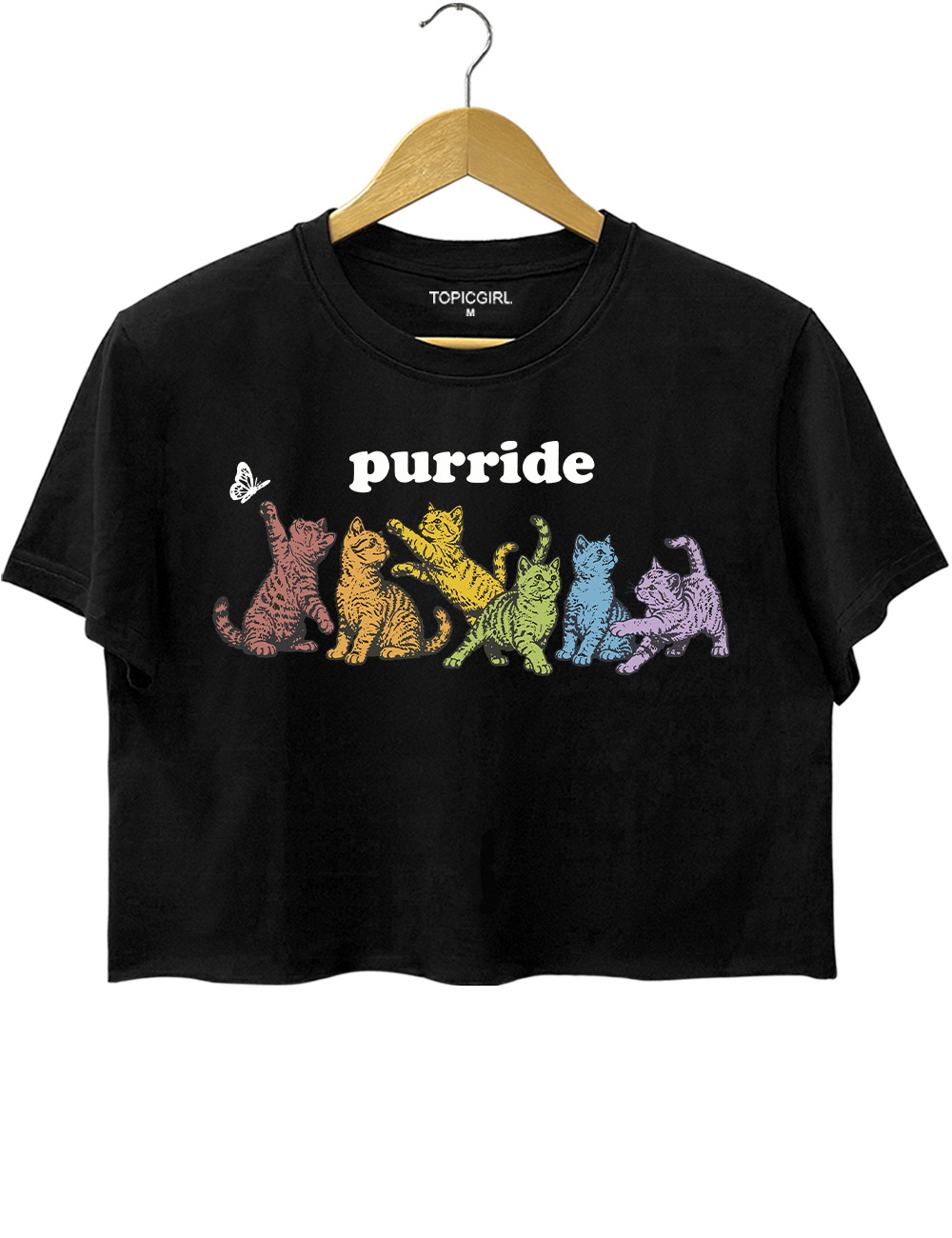 LGBTQ Cat Crop Top