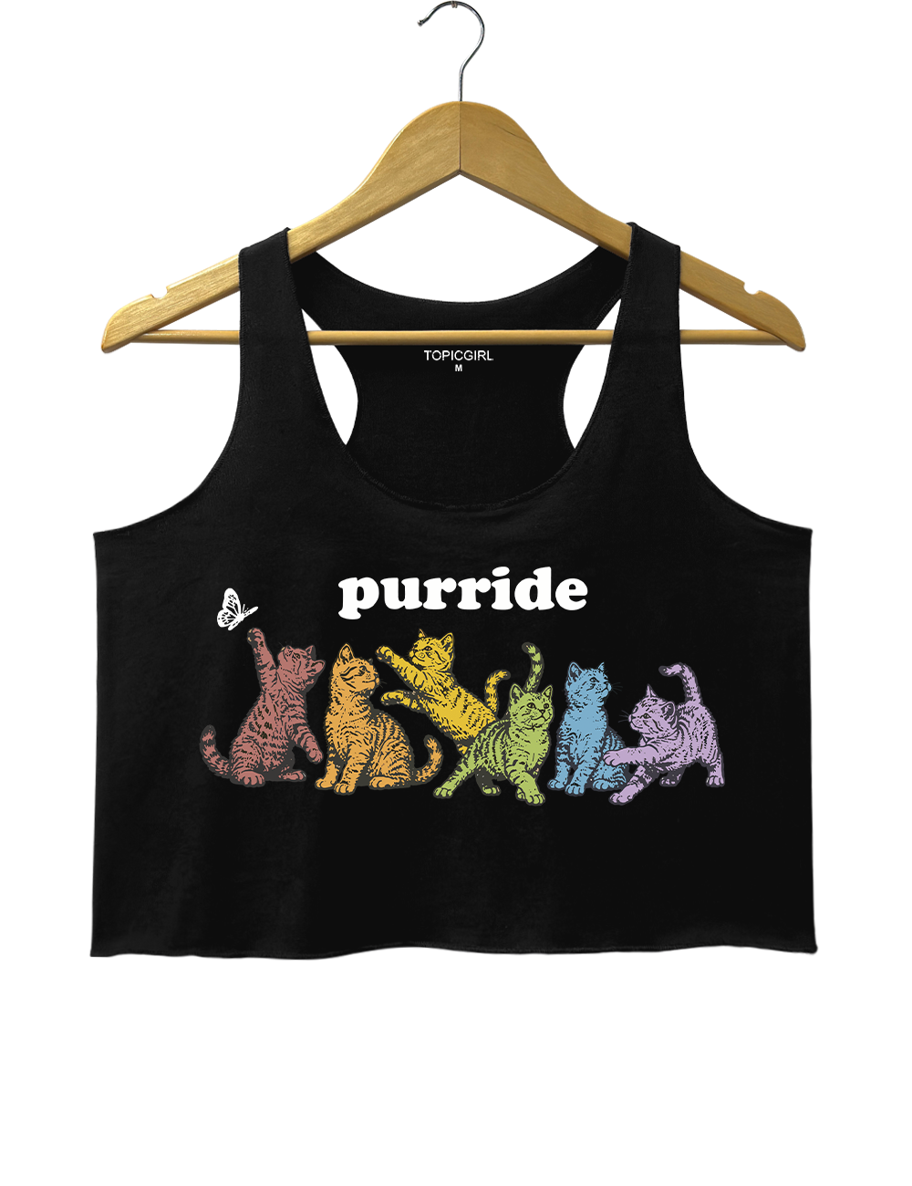 LGBTQ Cat Crop Tank Top
