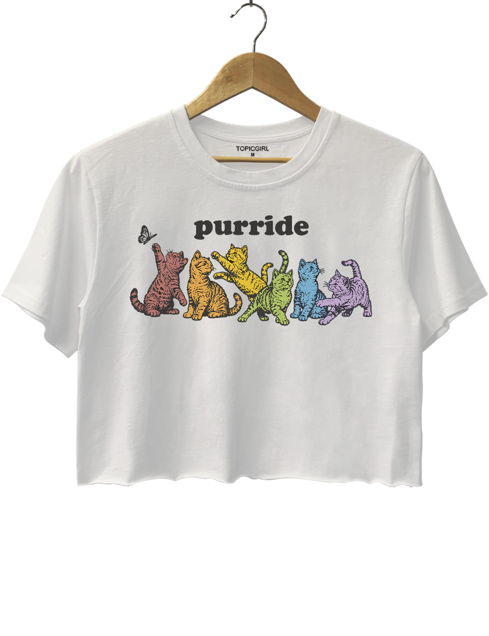 LGBTQ Cat Crop Top