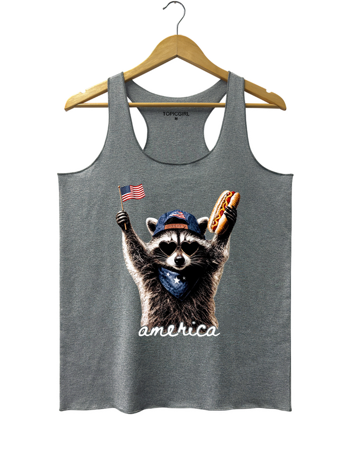 Feral &amp;amp; Free Racoon Tank Top