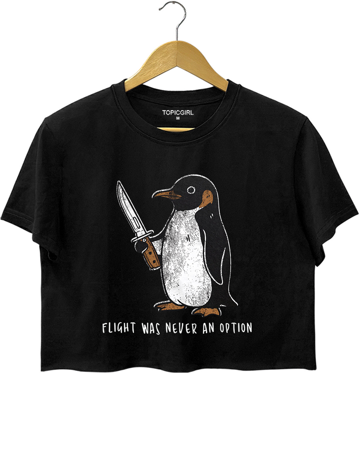 Flight Was Never An Option Crop Top