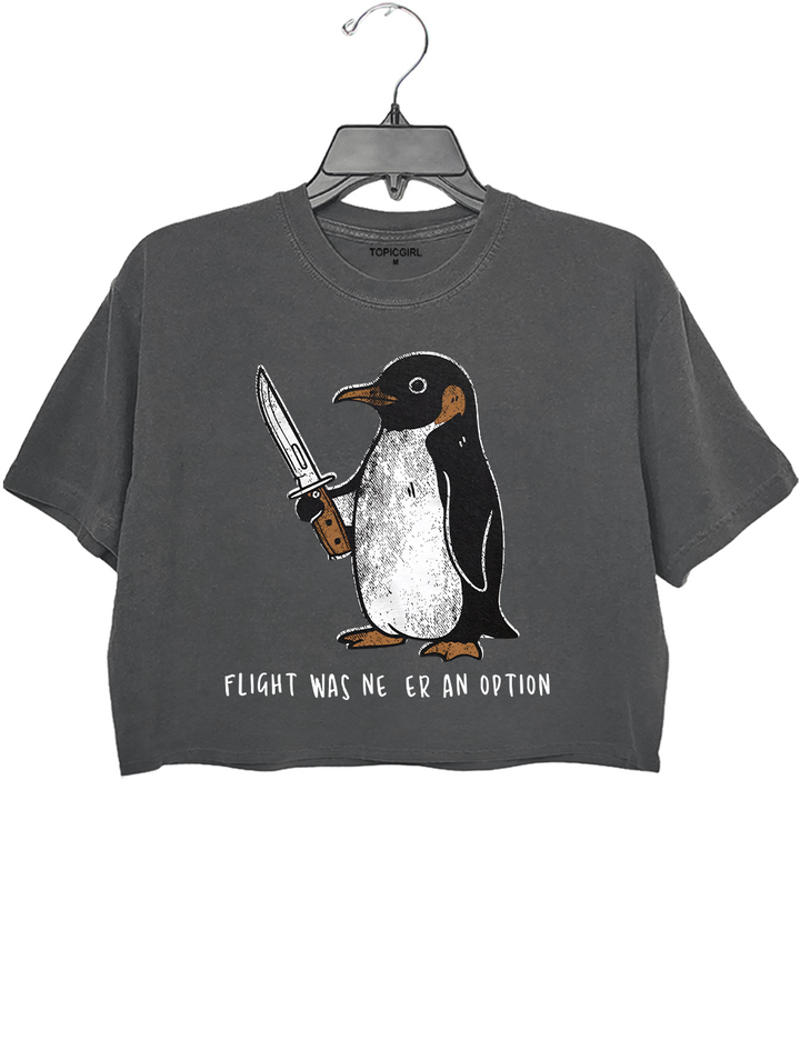 Flight Was Never An Option Crop Top