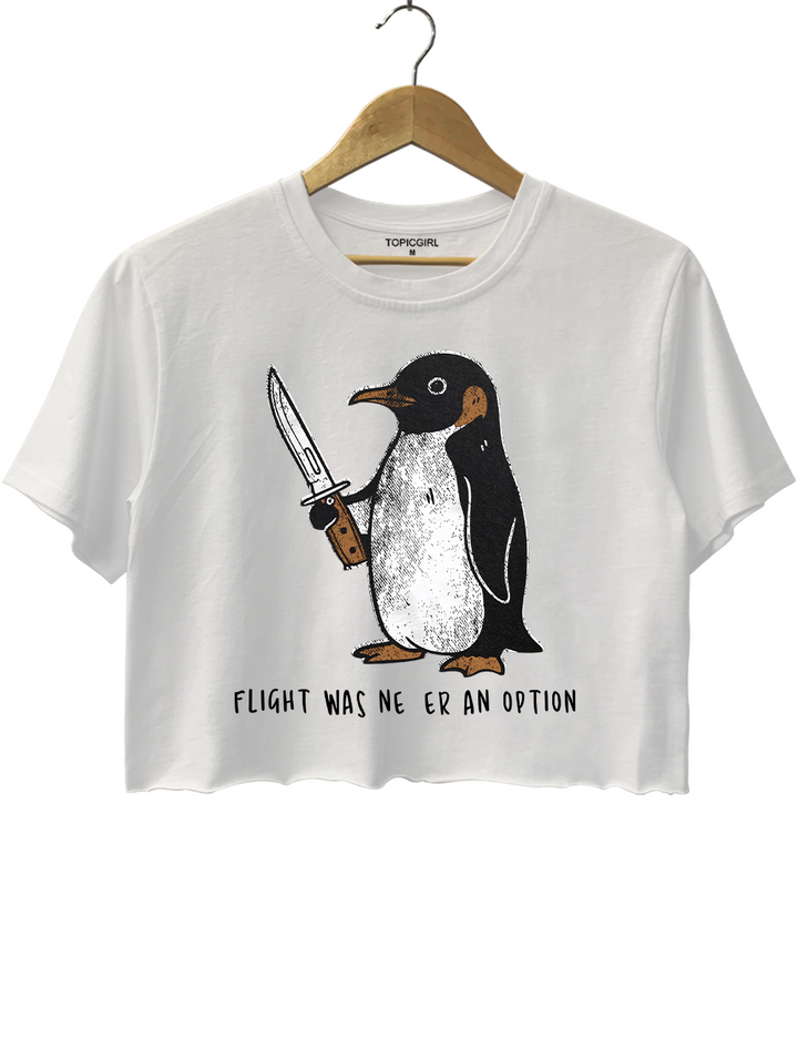 Flight Was Never An Option Crop Top