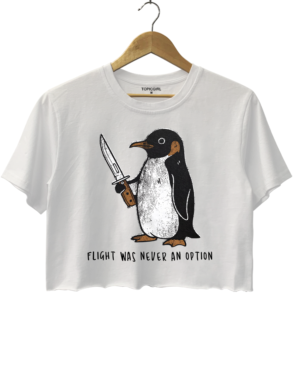 Flight Was Never An Option Crop Top