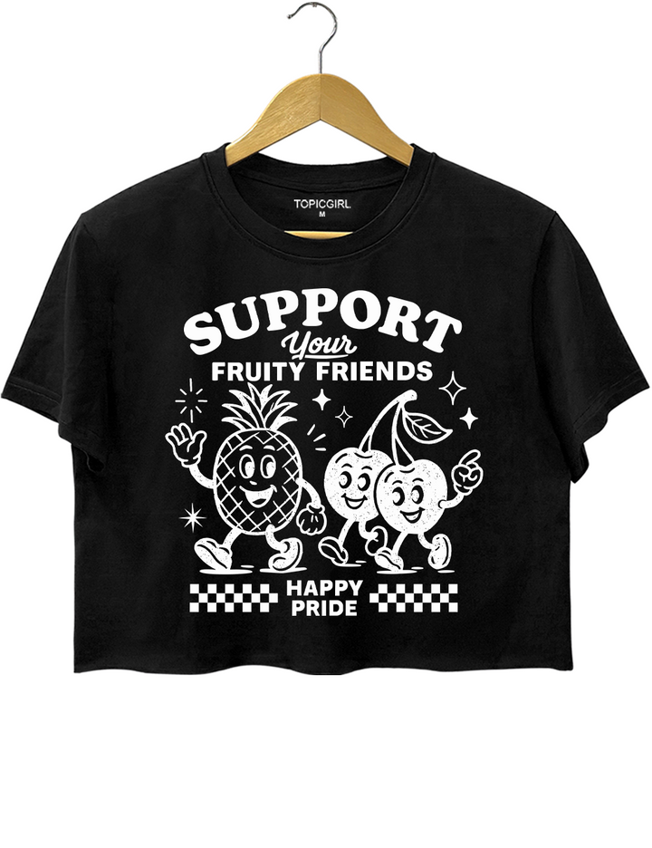 Fruity Friends LGBTQIA Pride Crop Top