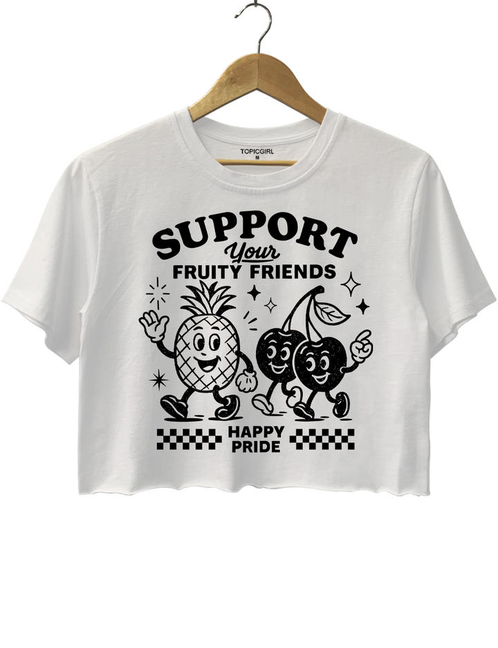 Fruity Friends LGBTQIA Pride Crop Top