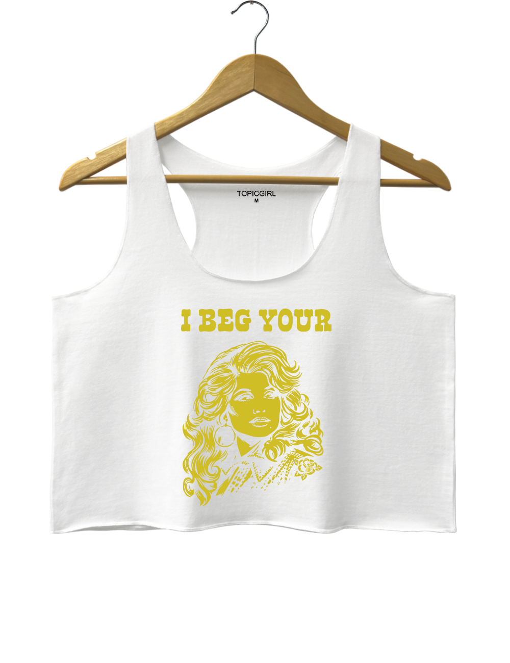 I Beg Your Parton Crop Tank Top
