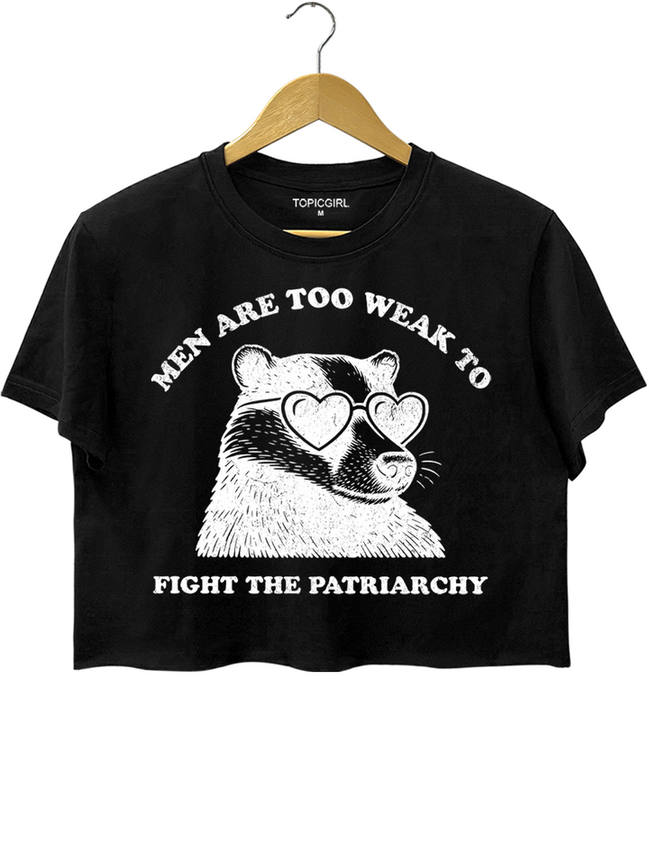 Feminist Badger Crop Top